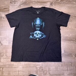 Alien Movie Graphic T-Shirt Mens 2XL Tall Black Xenomorph Skull 20th Century